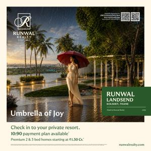 Project Image of 354.0 - 676.0 Sq.ft 1 BHK Apartment for buy in Runwal LandsEnd