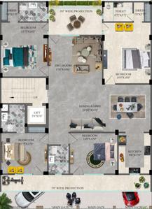 Project Image of 0.0 - 2600.0 Sq.ft 4 BHK Apartment for buy in RR Sun View Floors