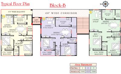 Project Image of 1115.0 - 1540.0 Sq.ft 2 BHK Apartment for buy in Lahari Park View