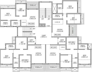 Project Image of 1110 Sq.ft 2 BHK Apartment / Flat for sale in Kalyan West for Rs. 9200000