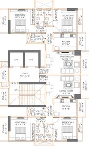Project Image of 0.0 - 808.69 Sq.ft 2 BHK Apartment for buy in Bafna Avenue