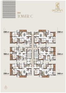Project Image of 1990.0 - 2640.0 Sq.ft 3 BHK Apartment for buy in Vajram Ixora