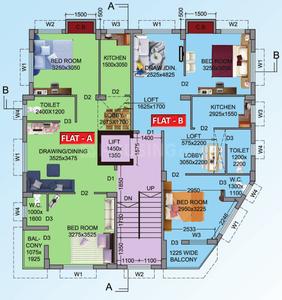 Project Image of 861.0 - 865.0 Sq.ft 2 BHK Apartment for buy in Ajmir Uttariya