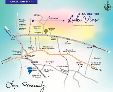 Project Image of 1245.0 - 1980.0 Sq.ft 2 BHK Apartment for buy in Sai Keerthi Lake View