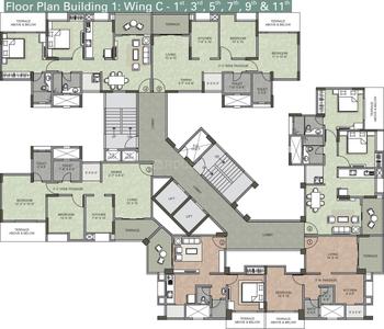 Project Image of 716.0 - 718.0 Sq.ft 2 BHK Apartment for buy in Kalpataru Serenity