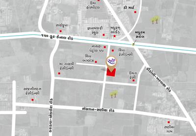 Radhe Residency Location Plan 1