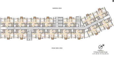 Project Image of 0.0 - 530.0 Sq.ft 2 BHK Apartment for buy in Lodha Crown Kolshet Tower 3