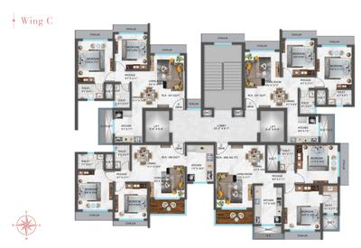 Project Image of 306.02 - 685.02 Sq.ft 2 BHK Apartment for buy in Shreeji Eternity Wing A Wing B Wing C