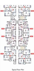 Project Image of 700.95 - 976.18 Sq.ft 2 BHK Apartment for buy in Singhania Harshit Landmark Phase I Block A And B