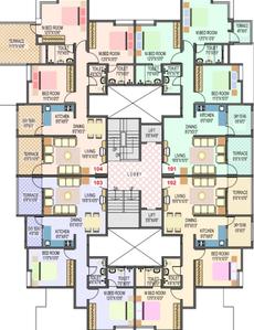 Project Image of 970.0 - 1333.0 Sq.ft 2 BHK Apartment for buy in Home Bhagyatara Society