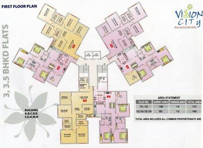 Project Image of 1500 Sq.ft 4 BHK Apartment / Flat for sale in Jambhul for Rs. 7500000
