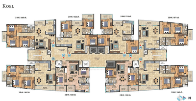 Project Image of 1297.0 - 1873.0 Sq.ft 2 BHK Apartment for buy in Sattva Celesta
