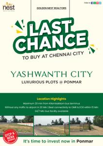 Project Image of 987.0 - 1823.0 Sq.ft Residential Plot Plot for buy in Golden Yashwanth City