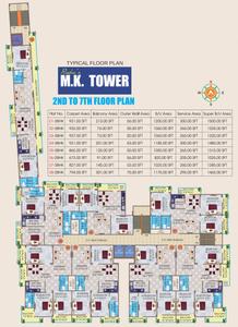Project Image of 1025.0 - 1500.0 Sq.ft 2 BHK Apartment for buy in Rudra M K Tower