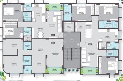 Project Image of 704.71 - 1050.88 Sq.ft 2 BHK Apartment for buy in V P Akshar Revival II