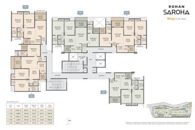 Project Image of 836.0 - 2023.0 Sq.ft 2 BHK Apartment for buy in Rohan Saroha