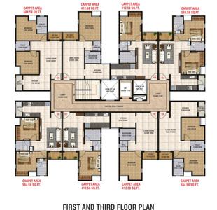 Project Image of 0.0 - 388.0 Sq.ft 1 RK Apartment for buy in Ashoka Valley of Flowers