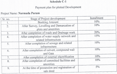 Narmade Puram Construction Linked Payment (CLP) 1