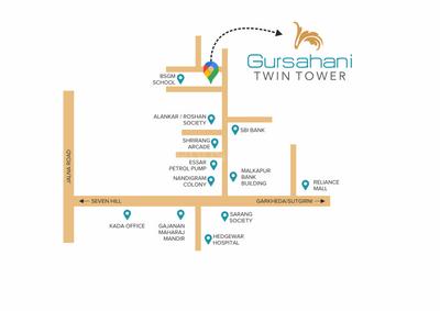 Gursahani Twin Tower Location Plan 1