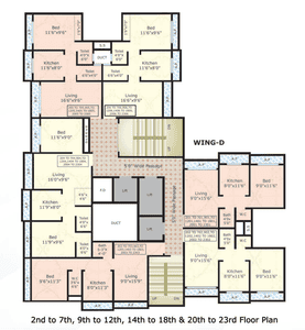 Project Image of 291.7 - 364.9 Sq.ft 1 BHK Apartment for buy in Deep Sky D Wing