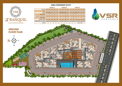 Project Image of 1125.0 - 2760.0 Sq.ft 2 BHK Apartment for buy in VSR Tranquil
