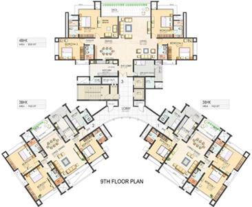 Project Image of 1500.0 - 3600.0 Sq.ft 2 BHK Apartment for buy in Clover Belvedere