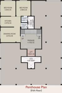 Project Image of 750.78 - 754.87 Sq.ft 2 BHK Apartment for buy in Raghukul Preet