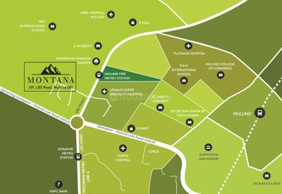 Project Image of 654.23 - 934.31 Sq.ft 2 BHK Apartment for buy in Sheth Montana Phase 3