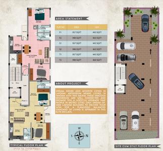 Project Image of 957.0 - 998.0 Sq.ft 2 BHK Apartment for buy in Lakshmi Anthurium