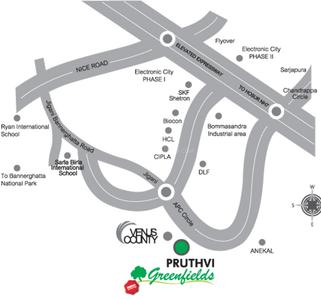 Aashrithaa Pruthvi Greenfields Location Plan 1