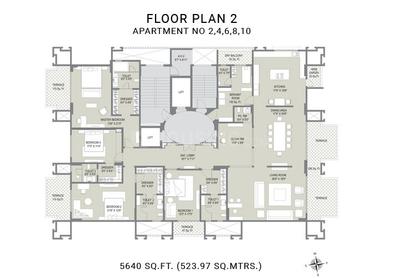 Project Image of 5595.0 - 5640.0 Sq.ft 4 BHK Apartment for buy in Karia Konark Belvedere