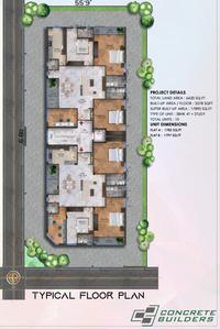 Project Image of 2160.0 - 2200.0 Sq.ft 3 BHK Apartment for buy in Concrete Fatima Akhtar Court