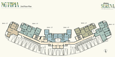 Project Image of 586.0 - 1415.0 Sq.ft 2 BHK Apartment for buy in Siddha Serena