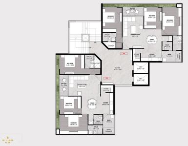 Project Image of 1084.79 - 1420.41 Sq.ft 3 BHK Apartment for buy in Nirman Bliss