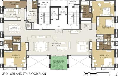 Project Image of 4821.0 - 4850.0 Sq.ft 4 BHK Apartment for buy in Belani Savoy