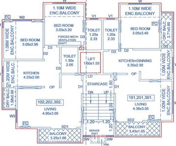 Project Image of 491.26 - 646.37 Sq.ft 1 BHK Apartment for buy in W P Royal Elevia