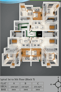 Project Image of 875.0 - 1462.0 Sq.ft 2 BHK Apartment for buy in Saket Nagar Phase II