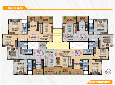 Project Image of 0.0 - 1184.0 Sq.ft 2 BHK Apartment for buy in Latika Heights