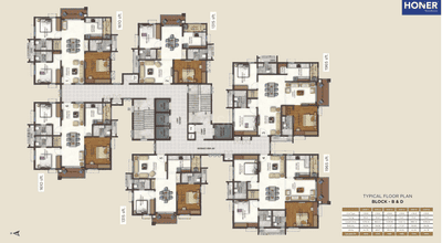 Project Image of 852.61 - 1675.0 Sq.ft 2 BHK Apartment for buy in Honer Aquantis