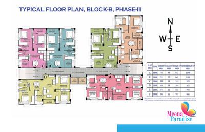 Project Image of 810.0 - 1235.0 Sq.ft 2 BHK Apartment for buy in GM Meena Paradise III