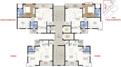 Project Image of 1005 Sq.ft 2 BHK Apartment / Flat for sale in Hinjawadi Phase 2 for Rs. 7600000