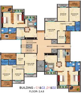 Project Image of 483.0 - 656.0 Sq.ft 1 BHK Apartment for buy in Gupta Builders and Developers Sai Orchid