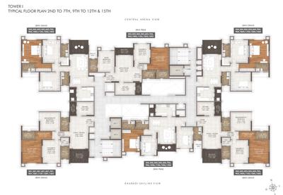 Project Image of 2000 Sq.ft 3 BHK Duplex for sale in Kharadi for Rs. 26900000