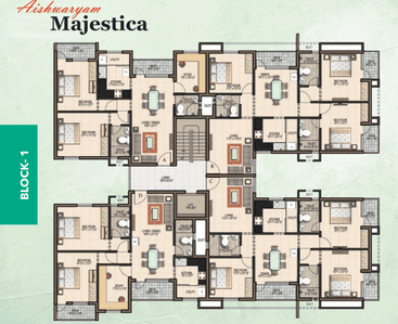 Project Image of 379.0 - 1488.0 Sq.ft 1 BHK Apartment for buy in Majestica