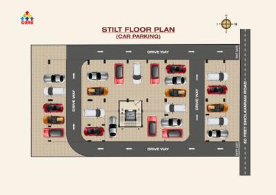 Project Image of 1240.0 - 1246.0 Sq.ft 3 BHK Apartment for buy in Sree Guru Pragathi