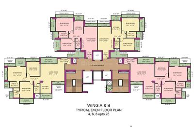 Project Image of 985.72 - 1454.4 Sq.ft 2 BHK Apartment for buy in Newa Bhakti Park B Wing