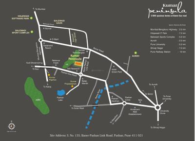 Project Image of 753.47 - 1167.88 Sq.ft 2 BHK Apartment for buy in Kumar Peninsula C