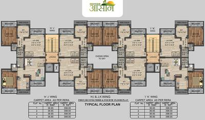 Project Image of 332.0 - 398.0 Sq.ft 1 BHK Apartment for buy in Mayfair Aasaan