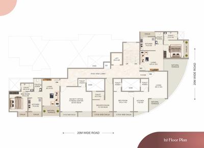 Project Image of 209.9 - 322.81 Sq.ft 1 BHK Apartment for buy in G R K Aryan Corner