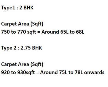 Project Image of 665.96 - 1142.37 Sq.ft 2 BHK Apartment for buy in Krisala 41 Cosmo Bldng B And D